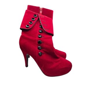 Crape Myrtle Red Heel Boots 37